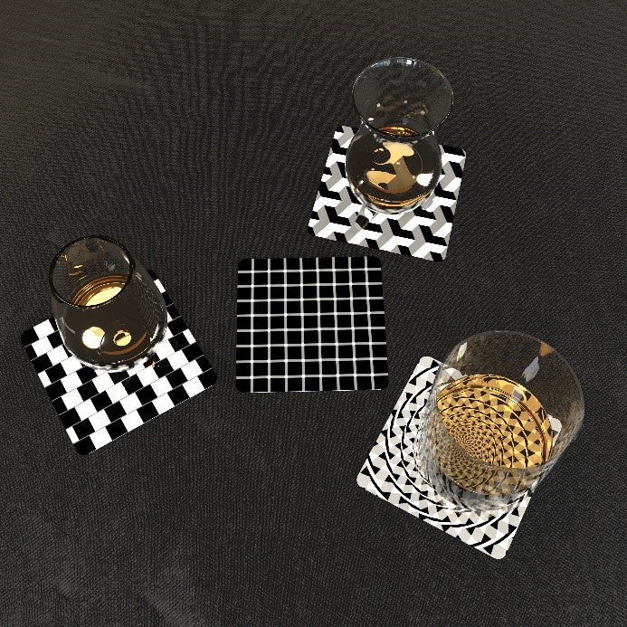 Art Deco Coaster - Optical Illusion