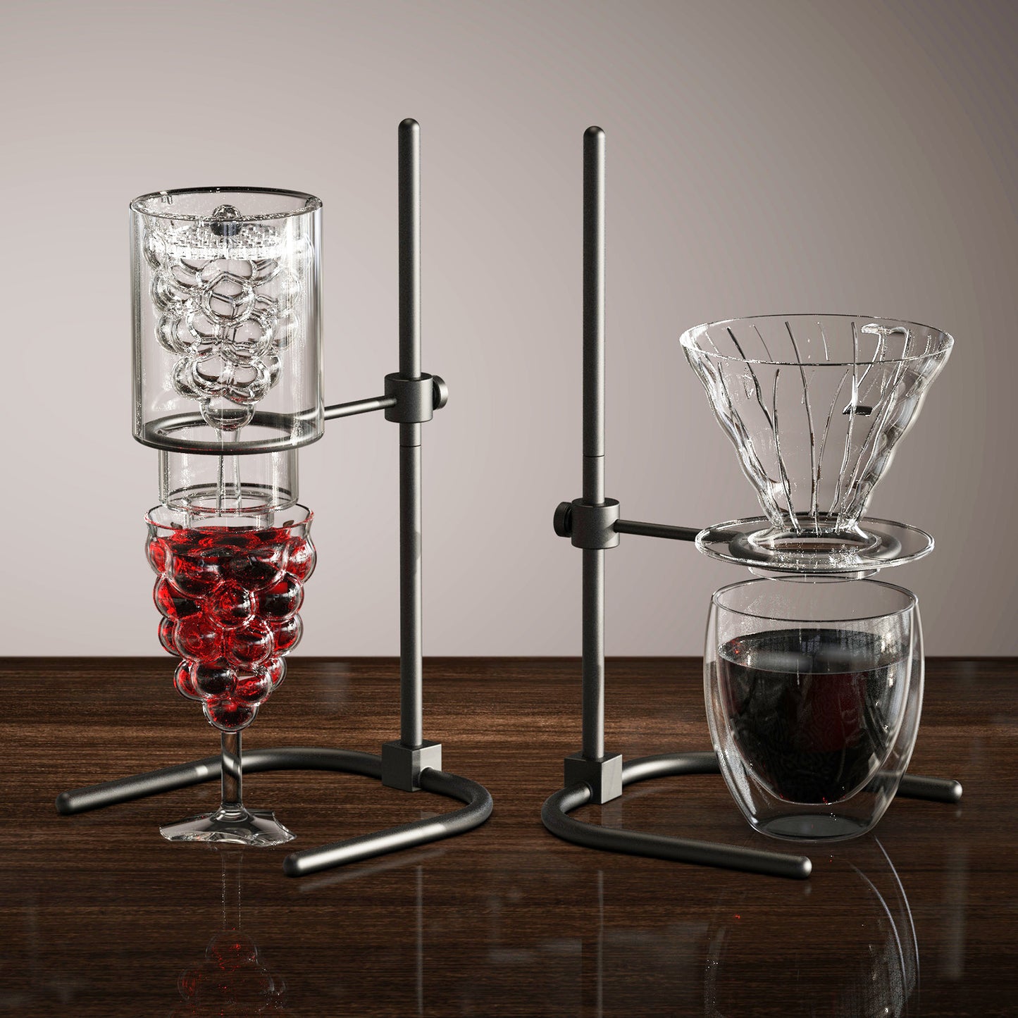 Multi-Purpose Adjustable Metal Stand - Stainless Steel