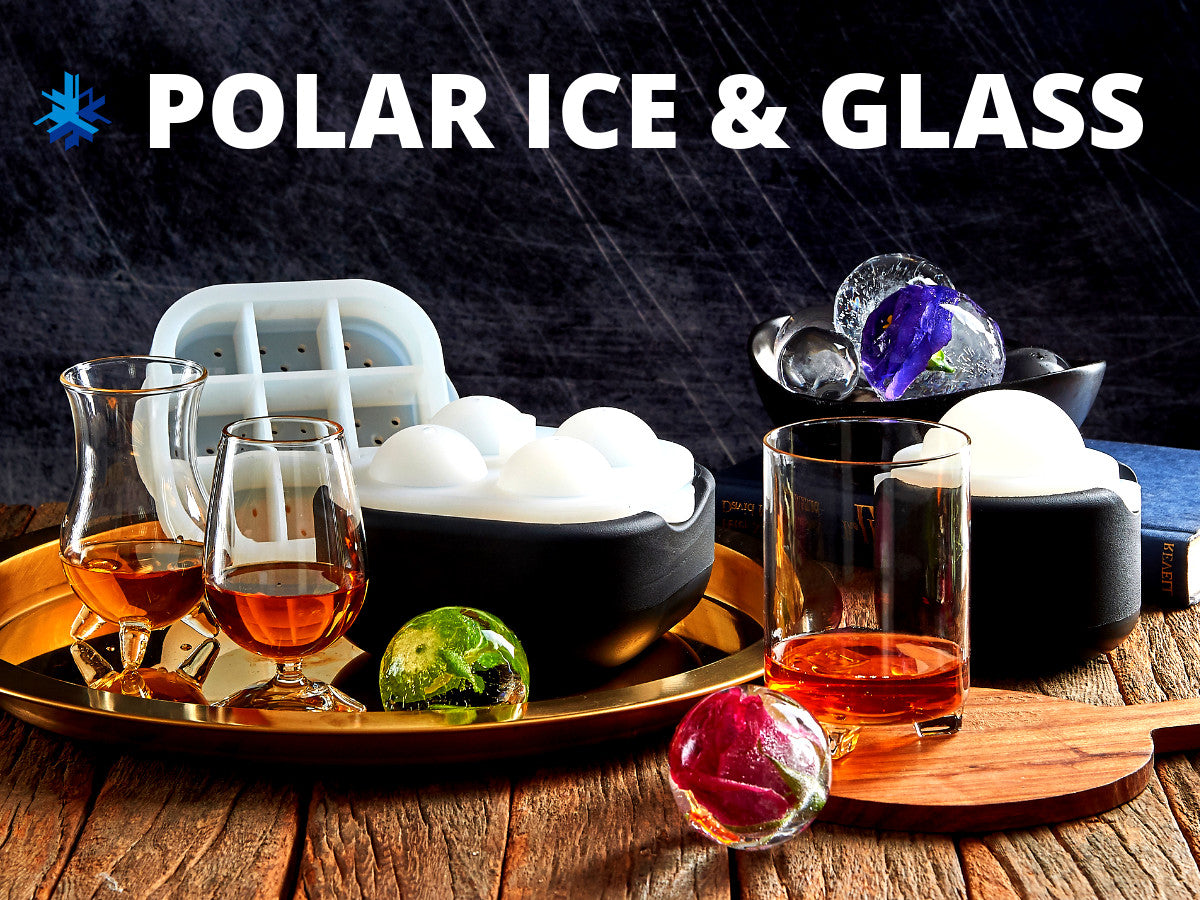 Polar Ice Ball 2.0 - 4 Clear Ice Balls + 9 Clear Ice Cubes for Whiskey –  U-CUBE Creative